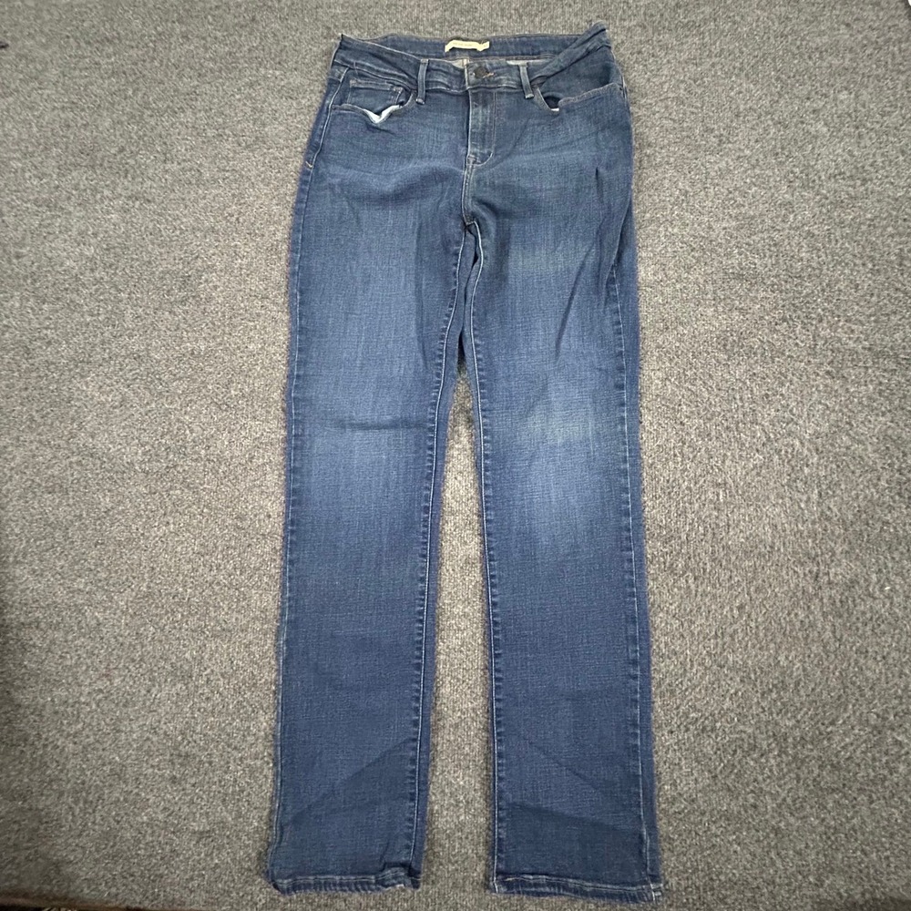 Levi's Jeans Womens Size 32 Blue Mid Rise Skinny Dark Wash Stretch Denim Casual